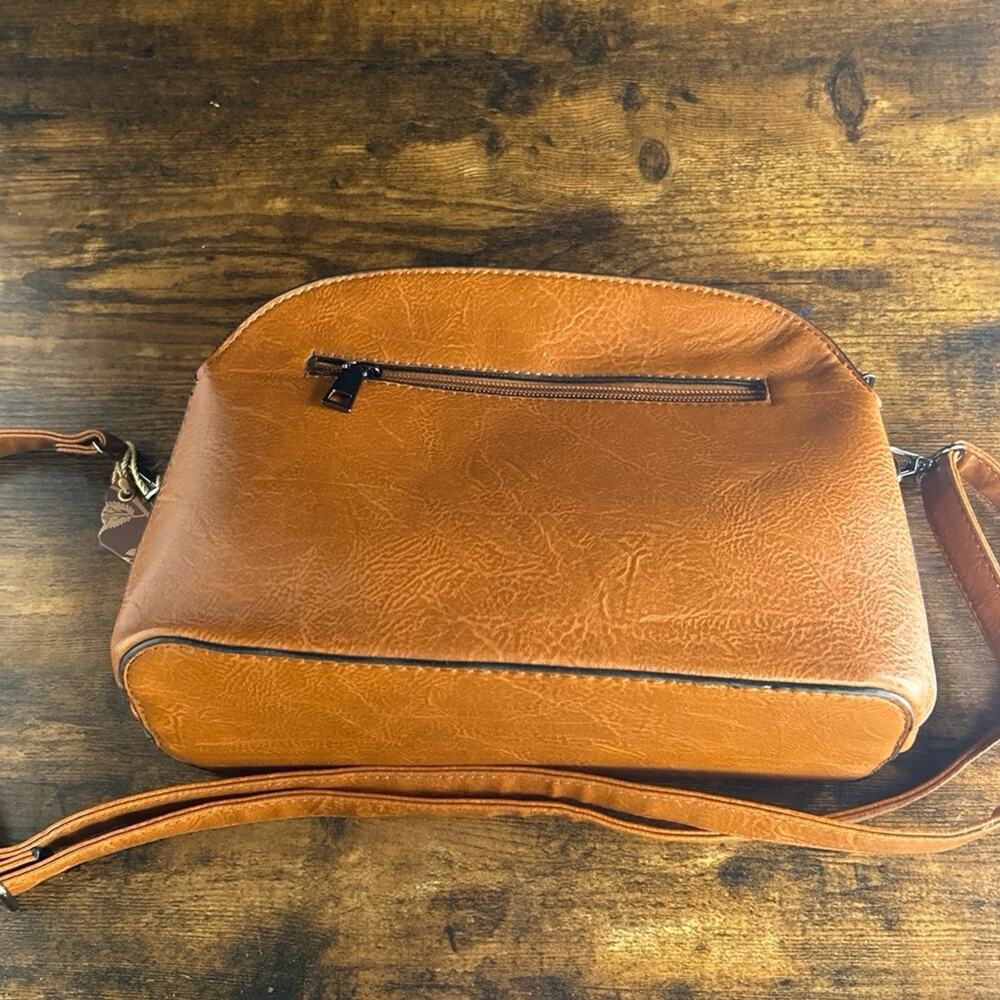 Sam & Hadley Studded Dome Faux Leather Crossbody Bag - Picture 3 of 4